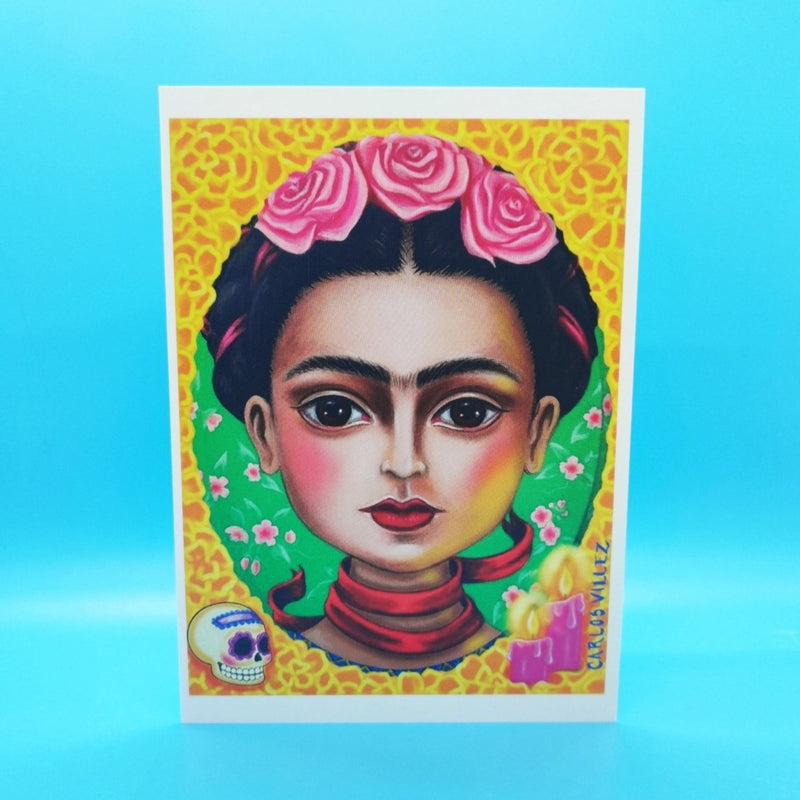 Greeting Card: Fridita Con Liston Rojo
