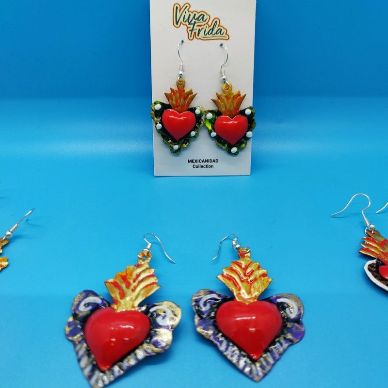 Earrings: Corazon Sagrado