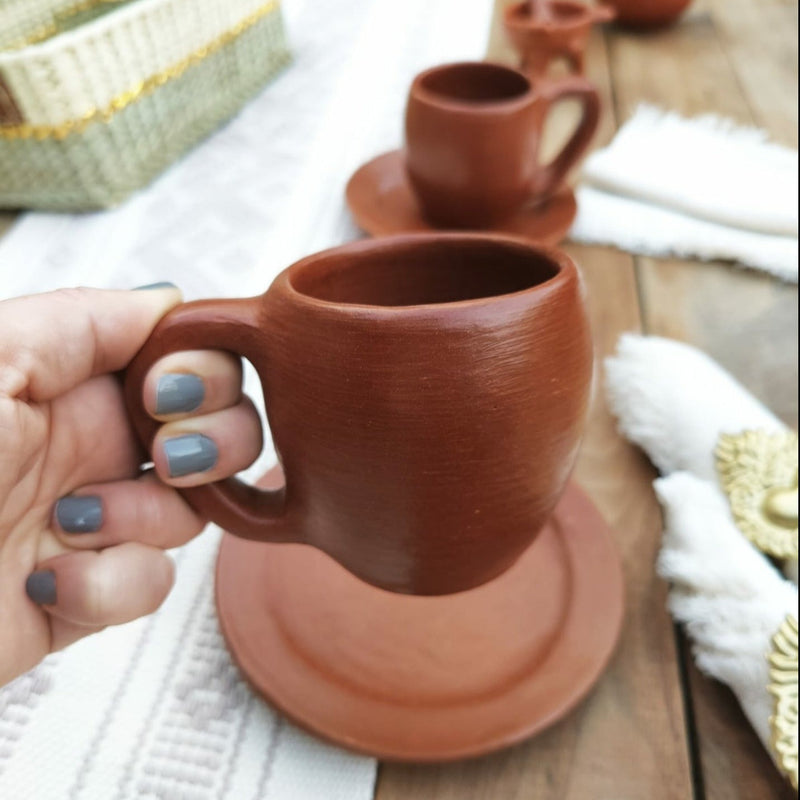 Barro Rojo: Saucer and Mug Set